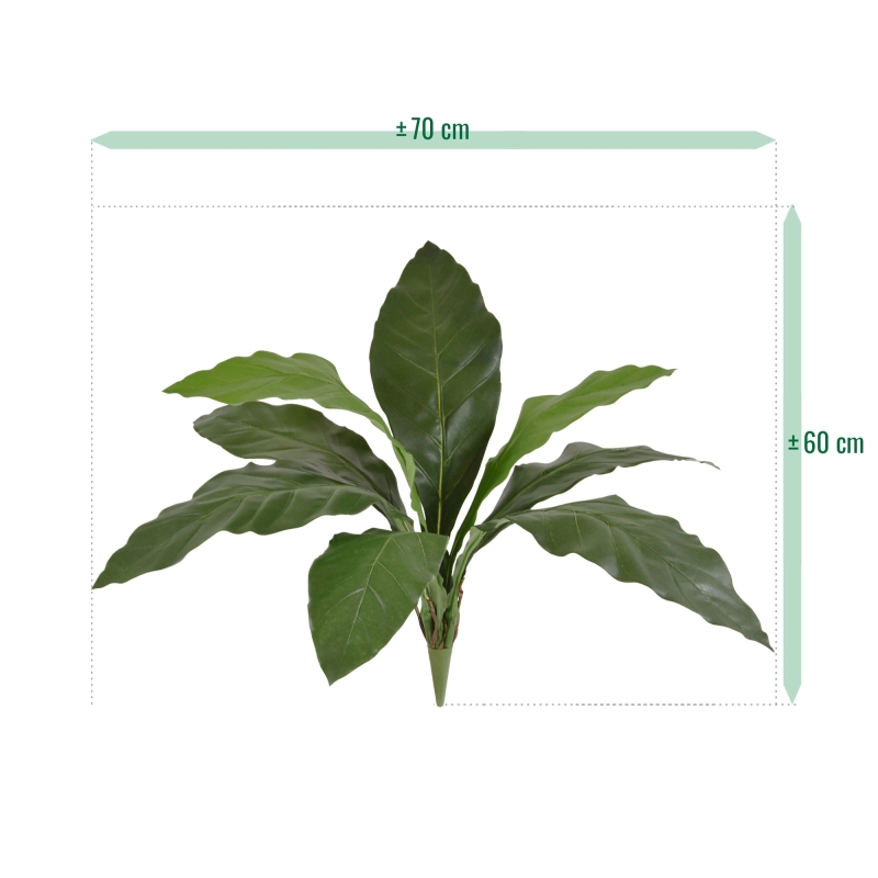 Anthurium Jungle King pianta artificiale 60 cm