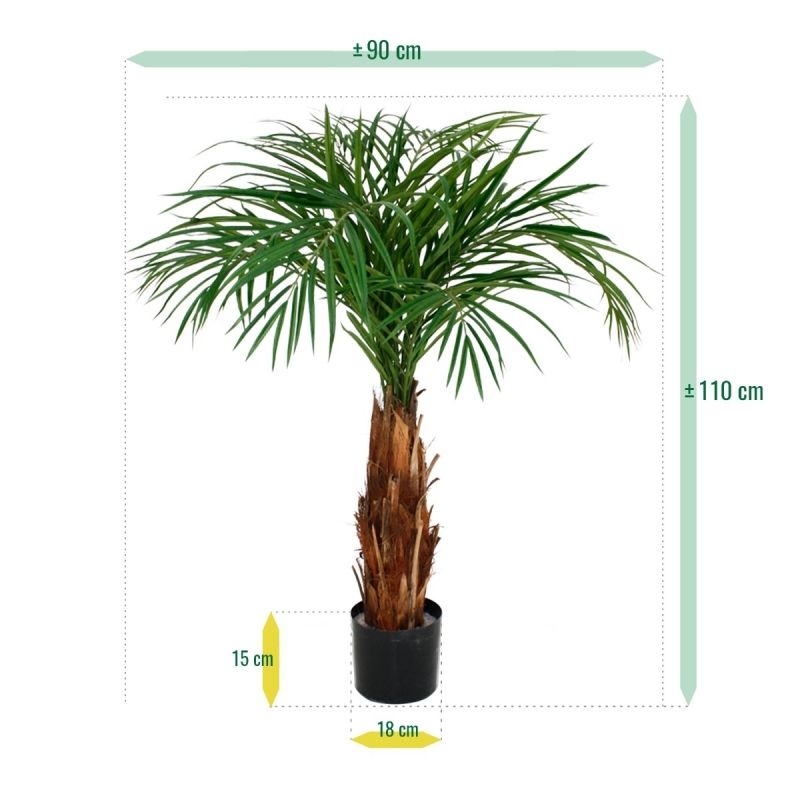 Palma Areca artificiale su stelo 120cm
