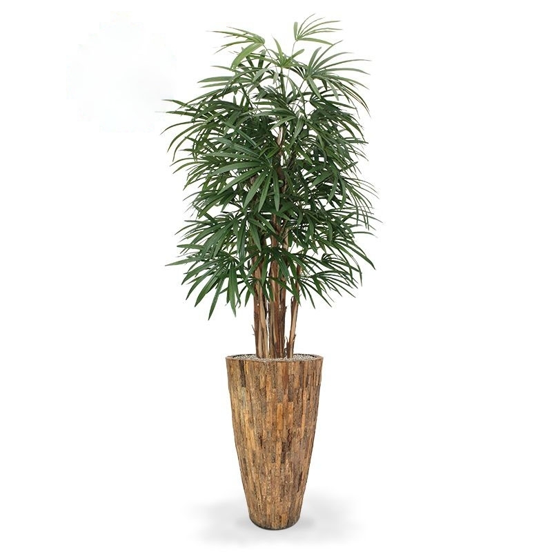 Palma artificiale Raphis deluxe 160 cm - FR - ignifuga