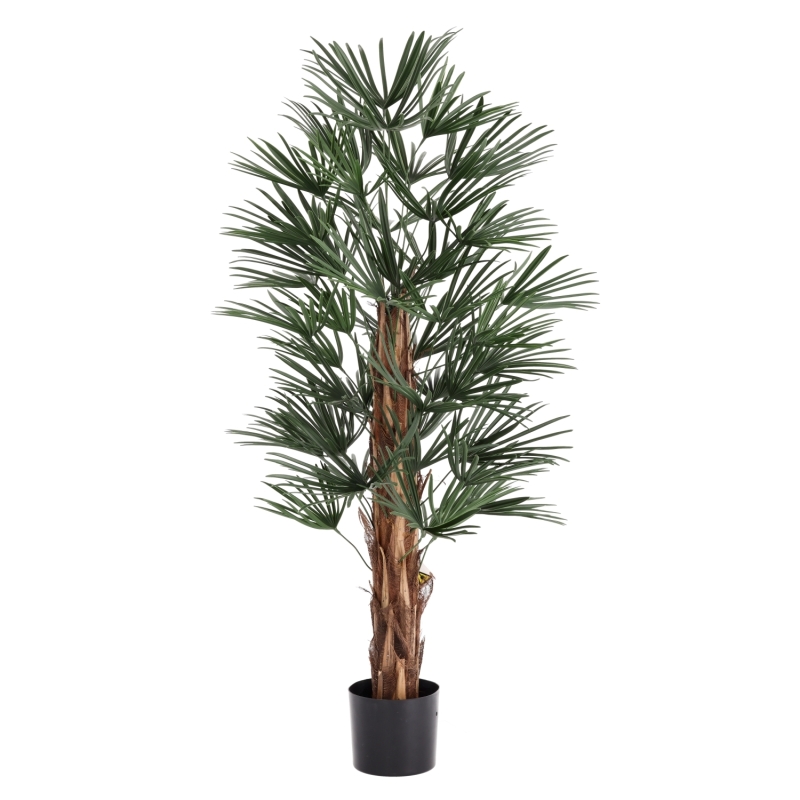 Artificiale Raphis Palma 125cm UV in vaso