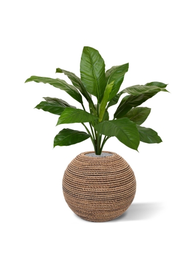 Bouquet artificiale Spathiphyllum King 80 cm verde