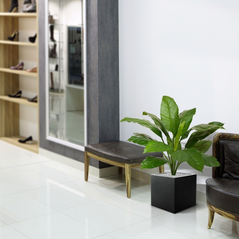 Bouquet artificiale Spathiphyllum King 80 cm verde