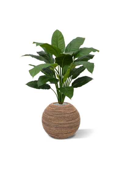 Pianta artificiale Spathiphyllum King 100cm - verde