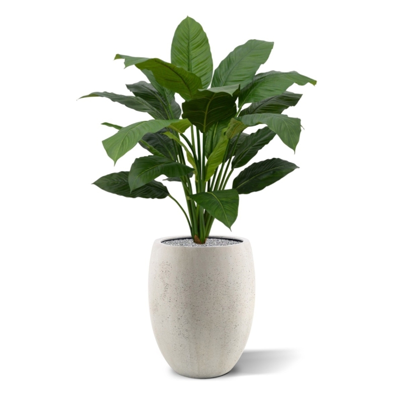 Pianta artificiale Spathiphyllum King 100cm - verde