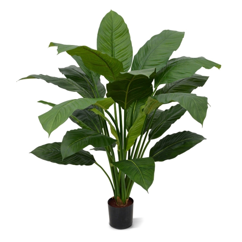 Pianta artificiale Spathiphyllum King 100cm - verde