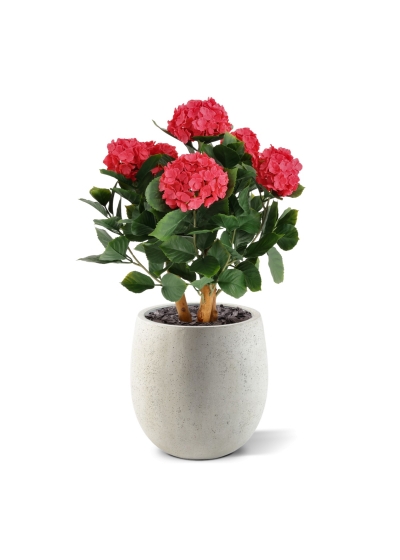 Ortensia Artificiale UV Deluxe 65cm Cerise