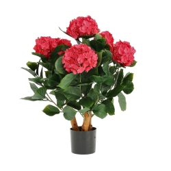 Ortensia Artificiale UV Deluxe 65cm Cerise