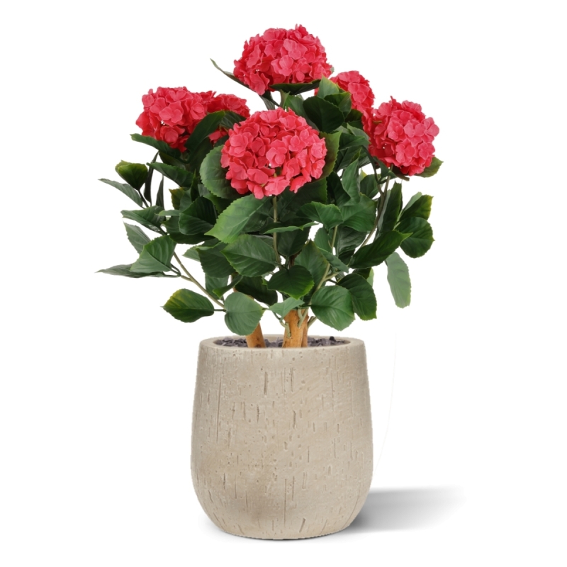 Ortensia Artificiale UV Deluxe 65cm Cerise