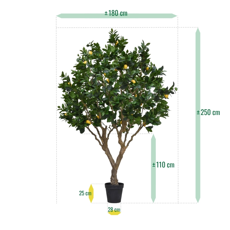 Albero artificiale di Limone 250 cm
