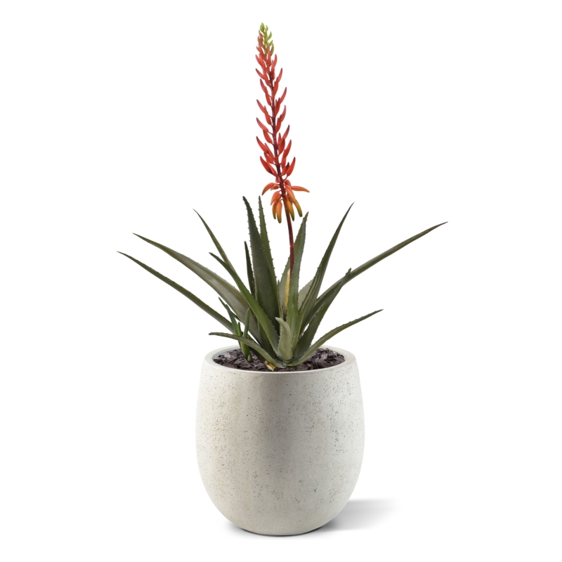 Pianta artificiale di Aloe Vera 75cm rossa