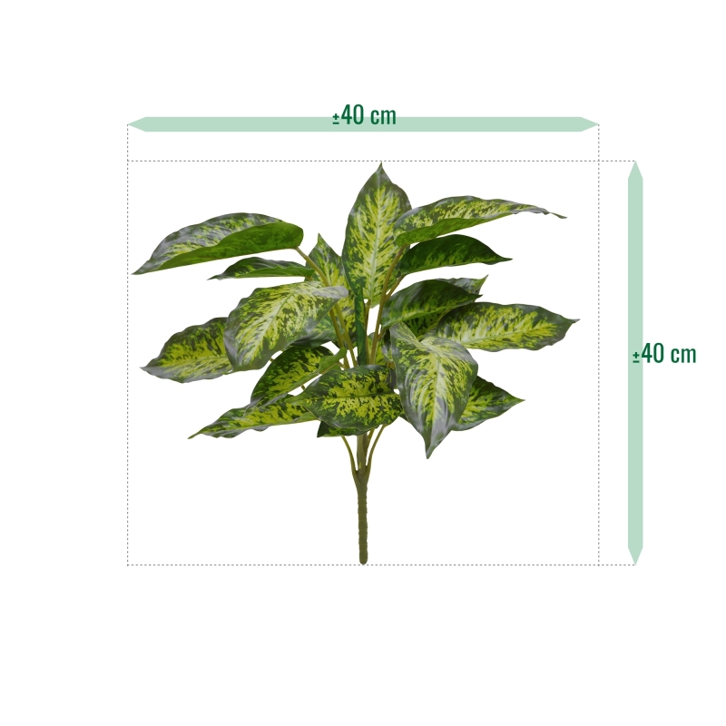 Aglaonema pianta artificiale 40 cm