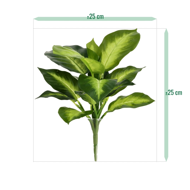 Pianta Dieffenbachia Artificiale 25cm