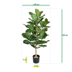 Pianta artificiale Lyrata Royal 90 cm