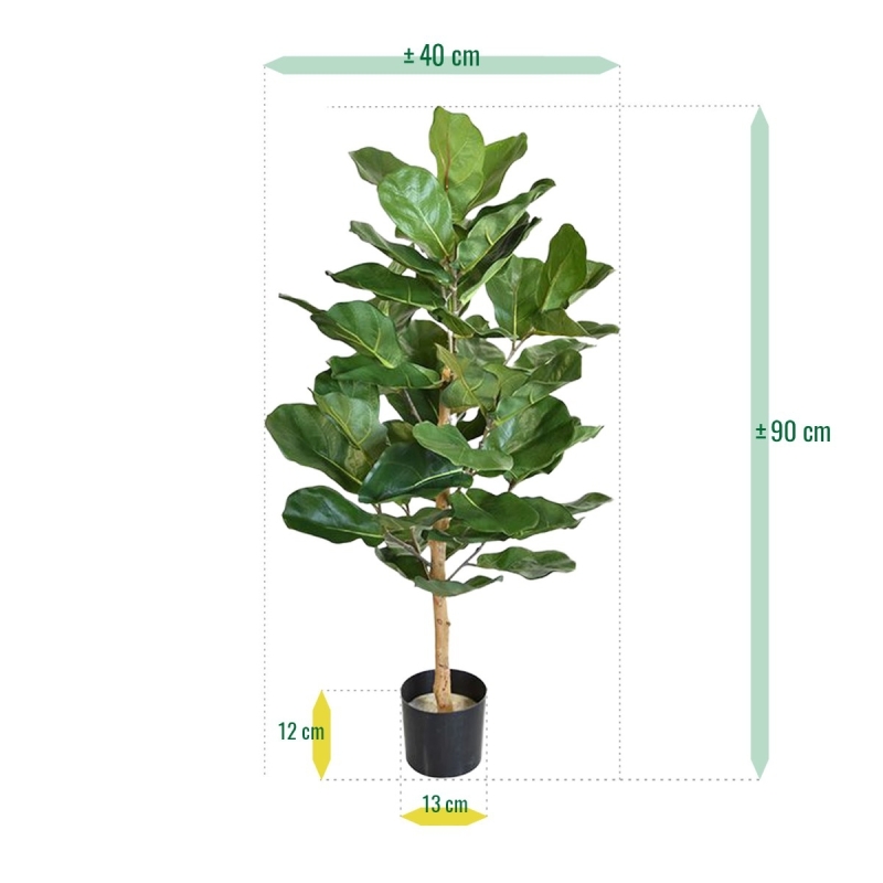 Pianta artificiale Lyrata Royal 90 cm