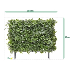 Siepe artificiale Schefflera 80x25x56cm - resistente ai raggi UV