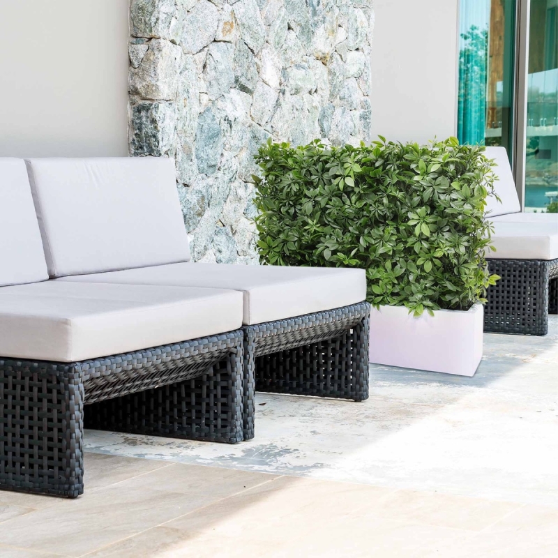 Siepe artificiale Schefflera 80x25x56cm - resistente ai raggi UV