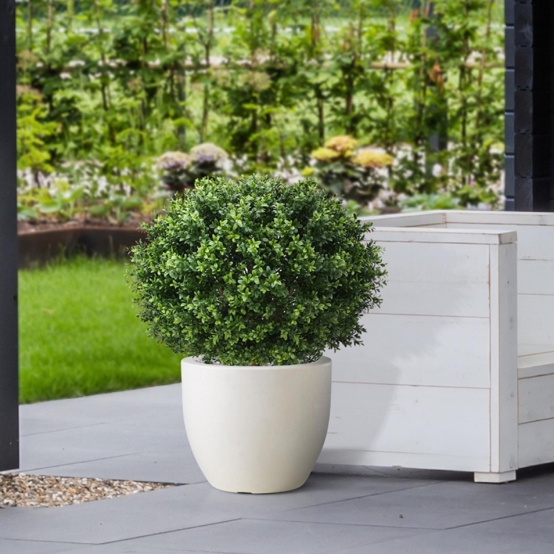 Bulbo artificiale di Buxus deluxe 70 cm - resistente ai raggi UV