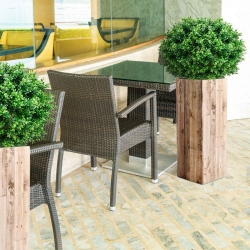 Bulbo artificiale di Buxus deluxe 70 cm - resistente ai raggi UV