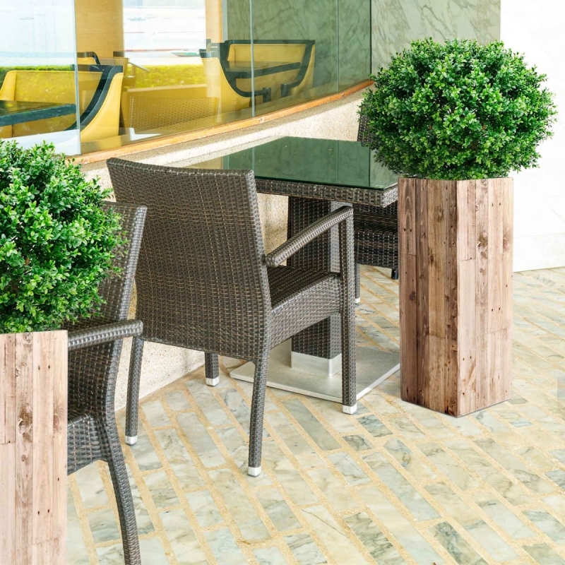 Bulbo artificiale di Buxus deluxe 70 cm - resistente ai raggi UV