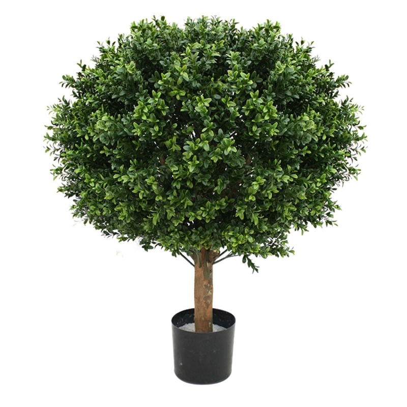 Bulbo artificiale di Buxus deluxe 70 cm - resistente ai raggi UV
