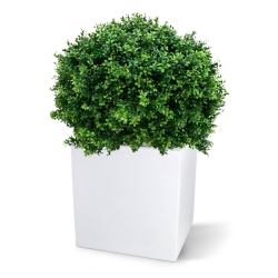 Pianta artificiale di bosso bulbosa deluxe da 80 cm - resistente ai raggi UV