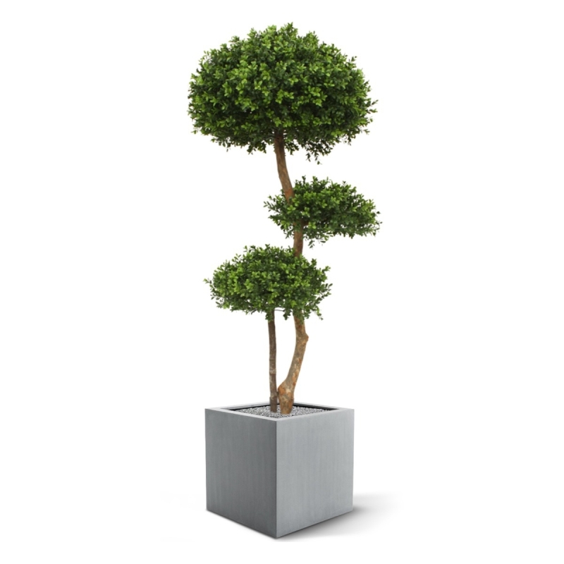 Bosso bulbo deluxe x3 pianta artificiale 140cm - resistente ai raggi UV