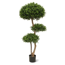 Bosso bulbo deluxe x3 pianta artificiale 140cm - resistente ai raggi UV