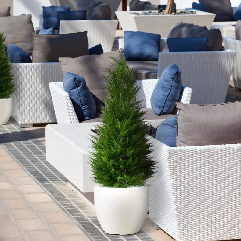 Pianta artificiale di conifera deluxe 100 cm - resistente ai raggi UV