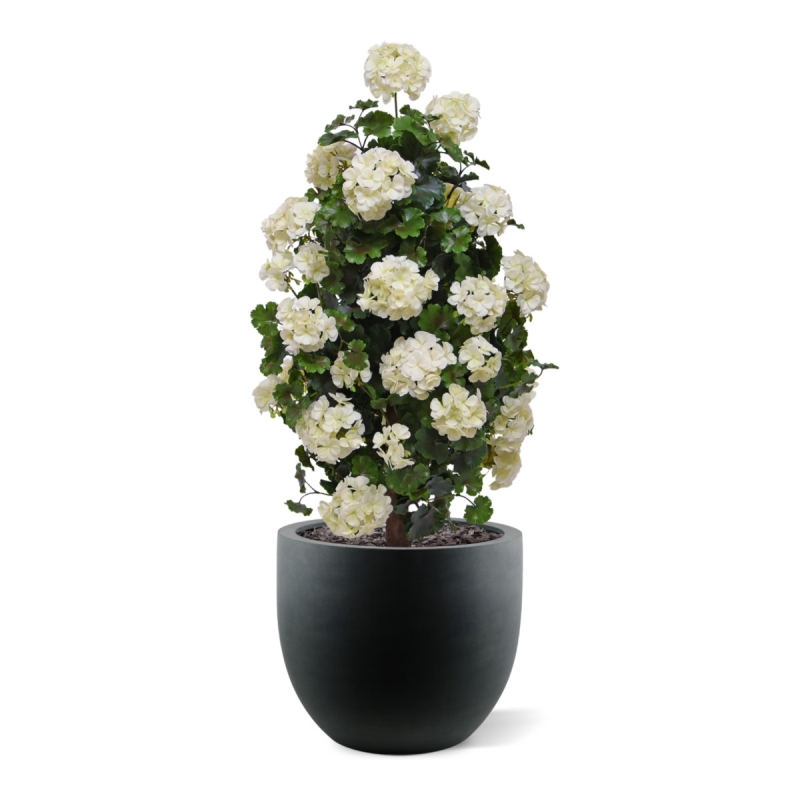 Piramide artificiale di Geranio 110cm pianta UV Crema