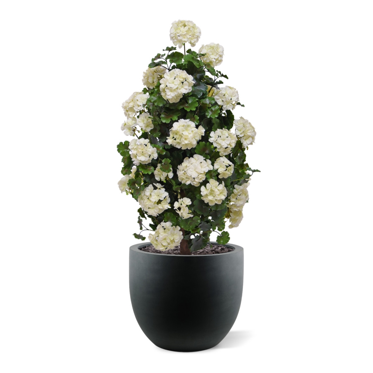 Piramide artificiale di Geranio 110cm pianta UV Crema