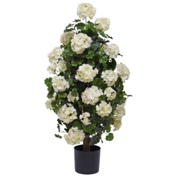Piramide artificiale di Geranio 110cm pianta UV Crema