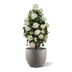 Piramide artificiale di Geranio 110cm pianta UV Crema