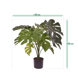 Monstera pianta artificiale 80 cm
