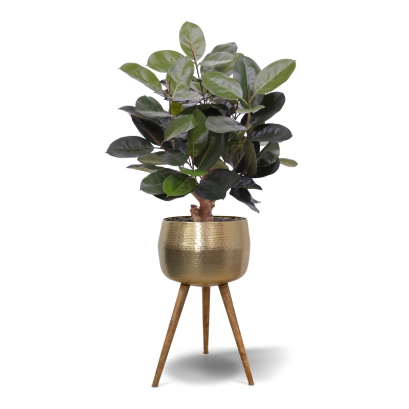 Pianta artificiale Elastica Robusta 95cm verde