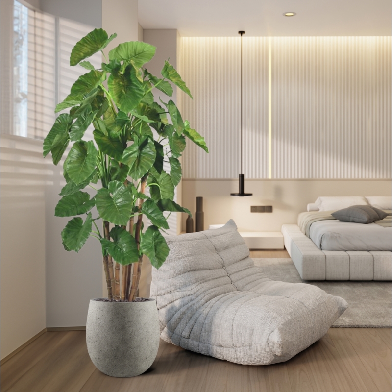 Alocasia Calidora Albero artificiale gigante deluxe 210 cm