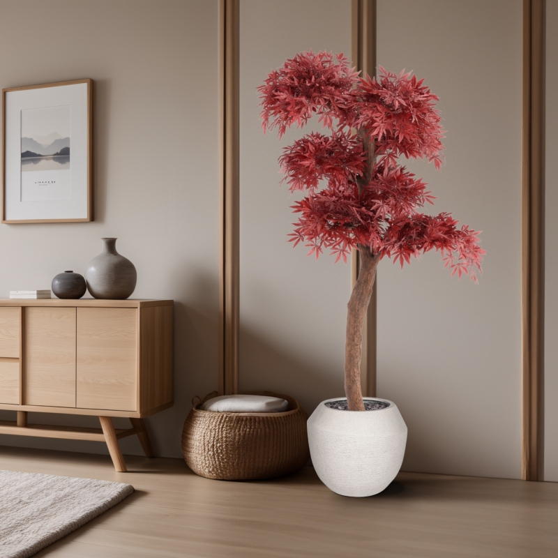 Artificiale Acero Bonsai Albero Deluxe 220cm Bordeaux