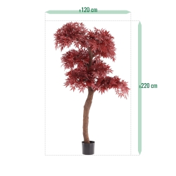 Artificiale Acero Bonsai Albero Deluxe 220cm Bordeaux