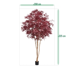 Albero Acer Giapponese Deluxe Artificiale 325cm Borgogna