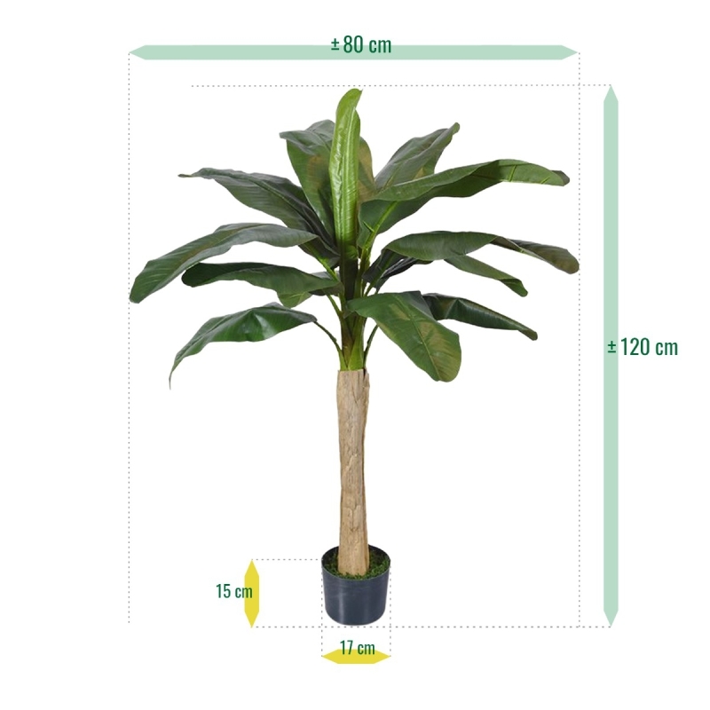 Pianta artificiale di banana promo 120cm