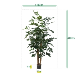Palma artificiale Fishtail XL deluxe 190 cm