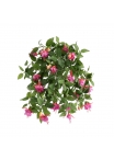 Pianta Fucsia Pendente Artificiale Viola 45cm