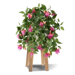 Pianta Fucsia Pendente Artificiale Viola 45cm