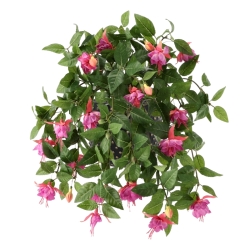Pianta Fucsia Pendente Artificiale Viola 45cm