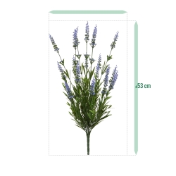 Bouquet artificiale di lavanda 50 cm blu UV