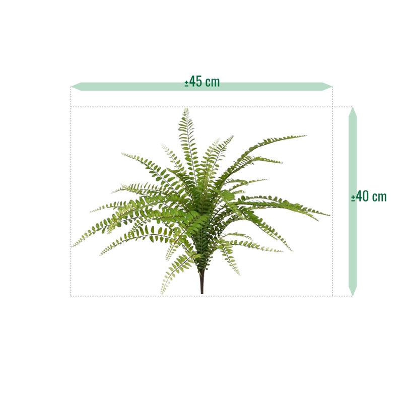 Bouquet di felci artificiali Asplenium 45 cm