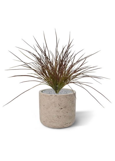 Pianta d'erba artificiale larga 40 cm - Borgogna