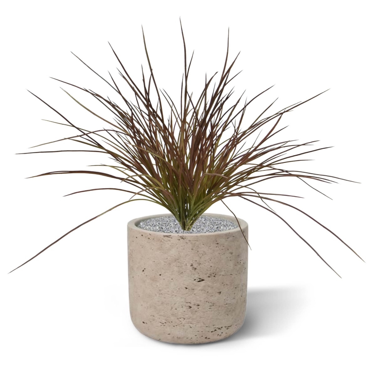 Pianta d'erba artificiale larga 40 cm - Borgogna