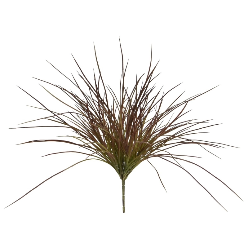 Pianta d'erba artificiale larga 40 cm - Borgogna