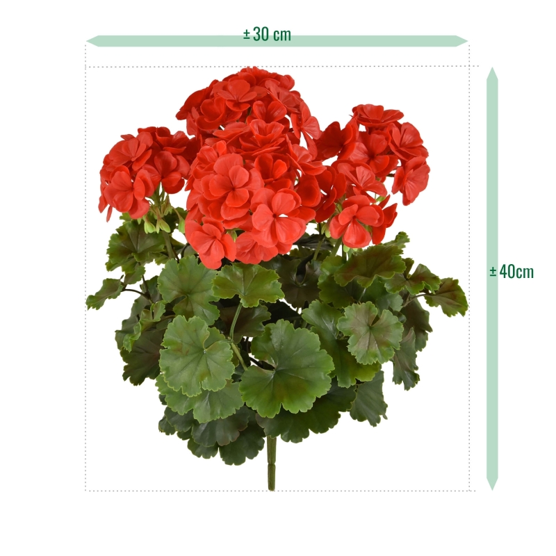 Geranio PL Boeket XL 40cm UV Rood