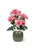 Pianta artificiale di azalea 35cm rosa